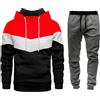 NaLatia Tuta Uomo Sportive Completa Invernale Felpa Con Cappuccio E Pantaloni Training Fitness Basket 2 Pezzi Tuta Da Ginnastica