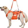 OneTigris Imbracatura per sollevamento, supporto Invictus Imbracatura per cani di taglia media e grande, imbracatura di sicurezza con 3 maniglie, spallacci regolabili rimovibili e cinghie posteriori