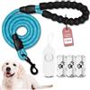 COZYPETS Guinzaglio per cani - Guinzaglio base da 1,5 m con manico imbottito e riflettente, include 3 sacchetti per cacca e dispenser - guinzaglio per cani piccolo, medio, grande