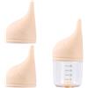 PEUTIER 20ml Biberon per Gattini per L'Allattamento, con 2pz Tettarella Ricambio Silicone Anti-Soffocamento Biberon per Cuccioli Riutilizzabili Kit l'Alimentazione per Gatti Neonati Cani (Giallo)