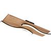 Briloner - Plafoniera LED vintage a forma di onda, luce bianca calda, base in legno, plafoniera LED, lampada, lampada da soggiorno, 55 cm, legno nero