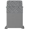 Italian Bed Linen Dafne - Set di biancheria da letto, 100% microfibra, colore: grigio