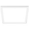 Briloner - Lampada da soffitto a LED, luce indiretta, design piatto e moderno, luce bianca neutra 4000K, lampadario da soggiorno, plafoniera da cucina, 24x24x3 cm, colore bianco opaco