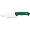 Sanelli Premana Professional Coltello Deba, Acciaio Inossidabile, Verde/Rosso, 29 x 3 x 5.5 cm