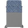 Italian Bed Linen Dafne - Set di biancheria da letto, 100% microfibra, colore: blu