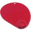 KUHN RIKON Stay Clean 28040-Spugna 3 in 1, Colore: Rosso, Silicone, 13x10x1.2cm