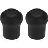 eMagTech 2 tappi protettivi per canna da pesca in PVC, 22 mm, adatti per riparazioni di canne da pesca, fai da te, colore nero, 46 x 36 mm