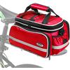 Lixada 10-25L Borsa per Sedile Posteriore per Bicicletta Impermeabile Resistente allo Strappo con Tracolla e Parapioggia 33 * 23 * 26 cm, Portapacchi Bici Tasche Multiple per Il Ciclismo