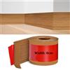 MeYuxg Battiscopa in PVC, Battiscopa Rovere Giallo 8 cm x 3 metri, Battiscopa Adesivo Binario di Transizione del Gap nel Muro, Battiscopa Decorativi, Battiscopa PVC per Cucina, Bagno, Soggiorno