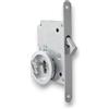 BricoShopping set MANIGLIE per PORTA interna in legno A SCOMPARSA SCORREVOLE KIT con SERRATURA ad INCASSO GANCIO chiave e nottolino cieca rotonda bocchetta Cromo Sat (Tondo C/Chiave, Cromo Satinato)