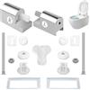 Homefantasy Cerniera Kit del Sedile del WC,Cerniere Sedile WC,Cerniera di Rallentamento del Wc,Cerniera Tavoletta Wc,per Sedili Vari per Servizi Igienici Nei Bagni WC Scuole Alberghi