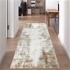 Famibay Tappeto Cucina Antiscivolo Lavabile 65x180cm Passatoia Cucina Beige Marrone Tappeto Runner Corridoio Moderno Morbido per Corridoio Lavanderia Ingresso