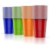 AOLUXLM 52 pezzi Tazze Riutilizzabili 480ml, 4 Colori - Tazza Rossa Blu Arancione Verde per Giochi da Giardino, Bicchieri Usa e Getta per Giochi Addio Al Nubilato, Compleanno, Natale, Pasqua