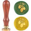 DELORIGIN Timbro per cera da 25 mm, stile retrò, con testa in ottone, rimovibile, per buste, biglietti di auguri, lettere, inviti, matrimoni, regali