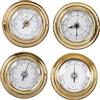 F Fityle 4 Pezzi Barometri Orologio Misuratore Termometro Igrometro Strumenti a Vela Stazioni Meteo per Yacht Barca Barca