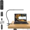 Mojimdo Lampada da Scrivania 77 LED con Telecomando [Potere Illuminante Notevole] 40CM Lampada con Pinza, 3 colore &10 Livelli di Luminosità Lampada da Lettura 360° Flessibile con Caricatore USB
