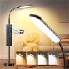 Marctronic Lampada LED da Terra Moderna, 18W 1800LM Piantana da Salotto con Telecomando & Tocco, Design Flessibile a Collo d'Oca, Protezione Occhi, Lampada Alta da Salotto per Camera da Letto, Ufficio