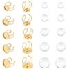 UNICRAFTALE 10 Set Fai da Te Kit per La Creazione di Anelli per Polsini Rotondi Dorati Vassoio per Castone per Anelli Aperti Taglia USA 8 (18mm) 201 Basi per Anelli Cabochon A Cupola Vuota