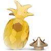 Swarovski Jungle Beats - Magnete all'ananas, misura grande, colore: giallo