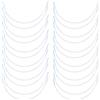 GORGECRAFT 18 Paia di Fili per Reggiseno in Acciaio al Carbonio da 20cm Sostituzioni per Ferretti in Acciaio Inossidabile Supporti per Reggiseno in Metallo Anelli per Modellare Reggiseno sotto Filo