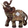 Hztyyier Statua Elefante, Figurina in Resina, Portafortuna per Decorazione Casa