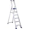 Svelt Scala Alluminio Ultra Resistente con Ampia Piattaforma e Piedini Antisdrucciolo, Regina 6 gradini