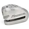 RADIKAL RK910S Bloccadisco Moto con Allarme 120dB ON/OFF, Omologato SRA et Sold Secure, Serratura Alta Sicurezza a Doppia Chiusura 10mm, Batteria Lunga Durata, Acciaio Inox, Antifurto Lucchetto Moto
