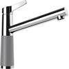 SCHOCK Rubinetto da cucina SC-510 Croma - Rubinetto a bassa pressione CRISTADUR con scarico fisso e attacchi standard