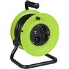 GERMINA DER ELECTRIKER Enrollador de Jardín Enrollador Reel IP20 Cable de 20 metros de grosor manivela de bobinado + 3 enchufes + …