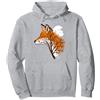 Volpe Tree Volpe bellissimo animale Felpa con Cappuccio