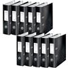 Leitz Raccoglitore ad anelli A4, nero, larghezza dorso 80 mm, gamma Wow, 10050095, design può variare
