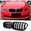 Jinpengyong E92 E93 Griglia per BMW 3er E92 Coupé E93 Cabrio 328i 335i LCI Facelift 2011-2013 nero lucido (non per M3) Anteriore Rene (For 3er E92 2010-2013)