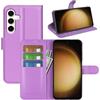 Fertuo Cover per Samsung Galaxy S24+(S24 Plus), Custodia Portafoglio Cover a Libro in Pelle Flip Case con Silicone Bumper, Fibbia Magnetica, Porta Carte, Kickstand, per Samsung S24 Plus, Viola