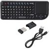 Socobeta Tastiera wireless sottile Tastiera retroilluminata ricaricabile ultra mini touchpad con indicatore a infrarossi slot per tastiera potente connessione wireless a 2,4 GHz