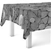 Martina Home Tovaglia in tela cerata Trunks, 220 x 140 cm, colore: grigio