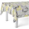 Martina Home Tovaglia in tela cerata Circle, 240 x 140 cm, colore: giallo