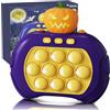 lttorjf Halloween Pop It Elettronico, Gioco Quick Push Bubble Game Spinta Pop Squeeze Toys Per Gadget Compleanno Bambini Pulsante Giocattoli Divertenti Regalo Bambini Adulti Halloween Zucca