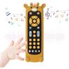 Bambebe Baby TV Telecomando con Luce e Suono, Giochi Musicali per Bambini 6-18 Mesi con Inglese/Francese/Spagnolo, Giocattoli Sonori Sensoriali Regali per Prima Educativi per 6 Mesi + (Nero Giraffa)