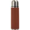 COOK CONCEPT Bottiglia Termica 50 cl in Acciaio Similpelle Marrone | Acciaio doppia parete, 50 cl, rivestimento similpelle, caldo o freddo diverse ore, ufficio escursioni tragitti, marrone