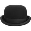 GEMVIE Cappello Derby Nero 100% Lana, Regolabile, Unisex - Adulto, Cappello di qualità Teatrale, Vintage, per Uomo Donna, Costumi, Nero, 57 EU