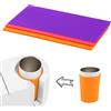 SAVITA 3pz Involucri in Silicone per Sublimazione per Bicchieri Sottili, 3 Spessori 25x12cm Tazze Mug per Sublimazione Accessori per Trasferimento di Calore Termopressa per Tazze (Colorato)