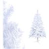 Froadp 120 cm Albero di Natale Artificiale Albero di Decorazione in PVC con Supporto Montaggio Rapido Decorazione Natalizia Albero di Natale Artificiale per Interni ed Esterni (Bianco)