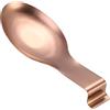 F Fityle Porta Cucchiaio, Poggia Cucchiaio, Accessori Gadget da Cucina, Stoviglie Universali in Acciaio Inox, Poggia Cucchiaio, Porta Mestolo per Piano Cottura, Oro Rosa