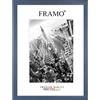 FRAMO 35mm Cornice per immagini 65 x 90 cm | Blu Ardesia | Cornice in MDF fatta a mano con lastra di vetro artificiale antiriflesso a prova di rottura e robusta parete posteriore in MDF