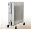 BAKAJI Radiatore ad Olio 11 Elementi Riscaldanti Elettrico 2500W 3 Impostazioni Calore