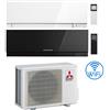 Mitsubishi Climatizzatore Condizionatore Mitsubishi Kirigamine Zen Wifi Bianco e Nero Dual Split Inverter 12000 + 12000 BTU con U.E. MXZ-3F68VF4 Classe A++/A+ NOVITÁ