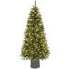 Albero Di Natale Pino Super Folto 1300 Rami Altezza 240Cm 350 Luci LED Incorpora