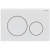 GEBERIT - SIGMA20 PLACCA DI COMANDO GEBERIT PER RISCIACQUO A DUE QUANTITÀ ROTONDA BIANCO OP. / BIANCO / BIANCO OP. 115.882.01.1