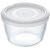 Pyrex Cook&Freeze Contenitore Rotondo con Coperchio, 12 cm - 0,6 l, in Vetro borosilicato Extra Resistente, Adatto al Forno, 12cm