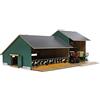 Kids Globe 610200 Wooden Cow Hutch with Warehouse, Hinged Roof, Farm Toy with Scale 1:32